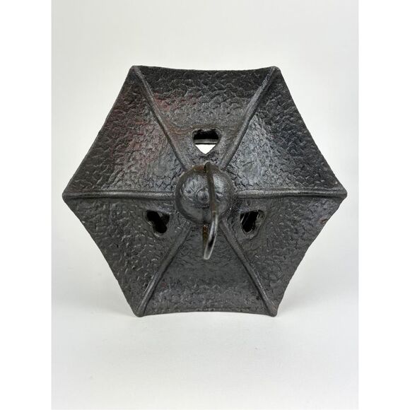 $_12.JPG?set_id=880000500F Vintage Japanese Cast Iron Pagoda Garden Lantern Large Hanging Candle Holder BF2